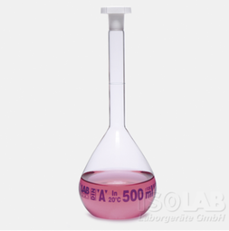 [013.01.025] ISOLAB Frasco volumétrico claro 25 ml